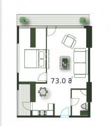 公寓 3-комн 73 m² - 治安官 Khimshiashvili, Batumi