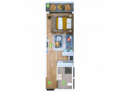 公寓 33.6 平方米的公寓 - 治安官 Khimshiashvili, Batumi, 佐治亚州。