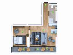 公寓 2-комн 61 m² - 治安官 Khimshiashvili, Batumi