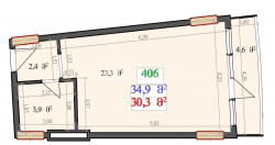 公寓 1-комн 34.9 m² - 莱赫和玛丽亚·卡钦斯基, Batumi