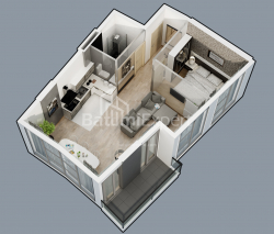 公寓 1-комн 55.8 m² - 莱赫和玛丽亚·卡钦斯基, Batumi