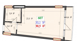 公寓 1-комн 35.1 m² - 莱赫和玛丽亚·卡钦斯基, Batumi