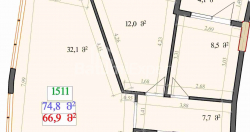 在建目标房产 2-комн 74.8 m² - 莱赫和玛丽亚·卡钦斯基, Batumi