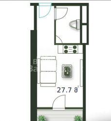 公寓 1-комн 28 m² - 治安官 Khimshiashvili, Batumi