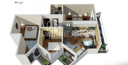 公寓 3-комн 69 m² - 尤里耶夫斯卡娅, Batumi