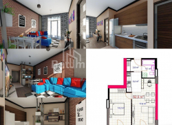 公寓 1-комн 53 m² - 尤里耶夫斯卡娅, Batumi
