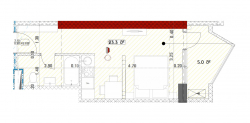 在建目标房产 28.3 平方米的公寓 - 格里戈拉·洛基帕尼泽, 巴统, 佐治亚州。