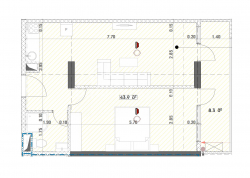 在建目标房产 52.2 平方米的公寓 - 格里戈拉·洛基帕尼泽, 巴统, 佐治亚州。