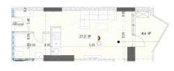 在建目标房产 46.4 平方米的公寓 - 格里戈拉·洛基帕尼泽, 巴统, 佐治亚州。