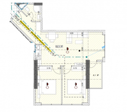 在建目标房产 59.4 平方米的公寓 - 格里戈拉·洛基帕尼泽, 巴统, 佐治亚州。