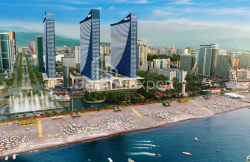 公寓 33 平方米的公寓 - 治安官 Khimshiashvili, Batumi, 佐治亚州。